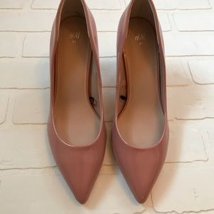 H&M Patent Blush Pumps